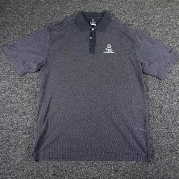 Nike Other - Nike Polo Shirt Mens L Dri-FIT Navy Blue Shipyard Golf Club Hilton Head EUC